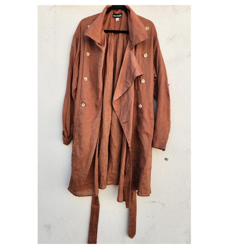 MONITALY SS18 ‎ Spring Coat Linen - Picture 3 of 7